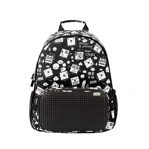 Детский рюкзак Floating Puff WY-A025, цвет - черный с рисунком (Upixel, 80856)