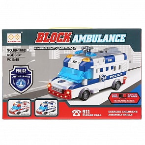 Конструктор Скорая помощь, разные цвета (B1684734) (ассортимент)