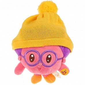 Мягкая игрушка - Малышарики - Ежик в шапочке, 10 смс музыкальным чипом (Мульти-пульти, V62502-10)