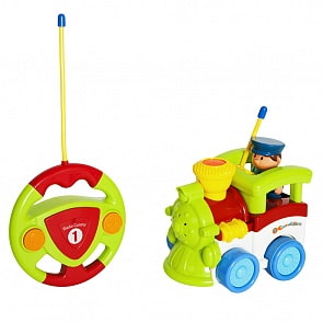 Радиоуправляемая игрушка - Паровозик, 2 канала, свет, музыка (Жирафики, 939501)