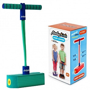 Тренажер для прыжков со звуком MobyJumper, цвет аквамарин (Moby Kids, 68555)