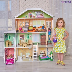 Интерактивный дом с мебелью - Поместье Николетта, 23 предмета, свет и звук (Paremo, PD318-21)