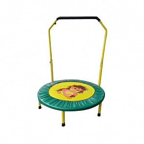 Складной мини-батут 36, с ручкой, диаметр 92 см., зеленый (КМС, СГ000000549)