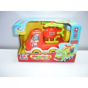 Машинка с вертолетом «Ну, погоди!» со светом и песней (Играем вместе, B843777-Rsim)