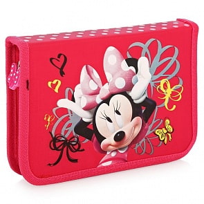 Пенал на молнии «Минни», с откидной секцией (Играем вместе, 15PC-01-DMINsim)