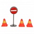 Набор дорожных знаков со светофором  - миниатюра №4