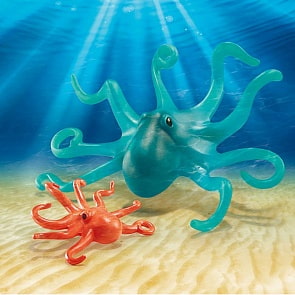 Игровой набор – Аквариум: Осьминог с детенышем (Playmobil, 9066pm)