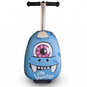 Самокат-чемодан Monster Blue, 38 см (Zinc, ZC04469) 