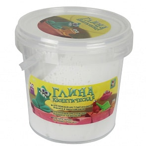 Кинетическая глина, белая, 200 г (1toy, Т11348а)