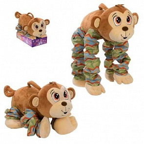 Мягкая игрушка из серии Пружиножки – Обезьянка, звук, размер 20 х 36 х 23-58 см. (1Toy, Т13880)