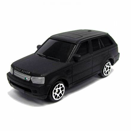 Машина металлическая RMZ City - Land Rover - Range Rover Sport, 1:64, черный матовый цвет 