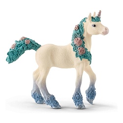 Цветочный единорог, жеребенок (Schleich, 70591) - миниатюра