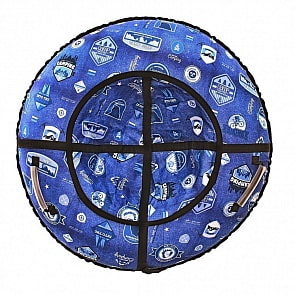 Санки надувные тюбинг из серии Бирки Джинс, диаметр 87 см. (RT, 5885RT)