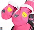 Санки-коляска Snow Galaxy City-1-1 - Мишка со звездой на розовом, на больших надувных колесах, сумка, варежки  - миниатюра №8