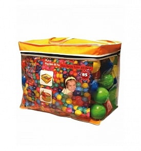 Шары для манежа или сухого бассейна, 100 штук, диаметр 90 мм, в сумке (King Kids, KK_BL1100-90-100)