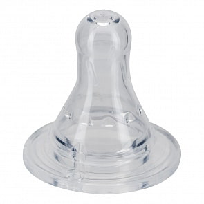 Соска силиконовая большого размера со средним отверстием, 2 штуки (Курносики, 12031)