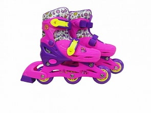 Ролики раздвижные, пластиковая рама, 608Z, колеса ПВХ, размер 31-34 в сумке (Next, P31-34-AT22)