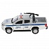 Машина Полиция Mitsubishi L200 Pickup 13 см двери и багажник открываются металлическая  - миниатюра №2