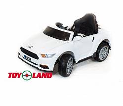 Электромобиль ToyLand Ford Mustang белого цвета (ToyLand, RT560_белый) - миниатюра