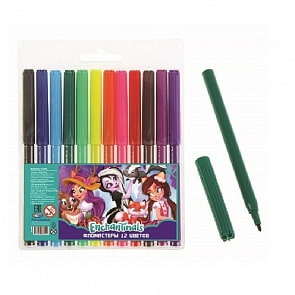 Фломастеры на водной основе – Enchantimals, 12 цветов (Centrum, 88625)