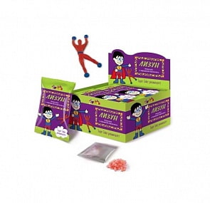 Лизун со взрывной карамелью Super Joker, блок 24 шт по 1 г (Конфитой, КТ93444)