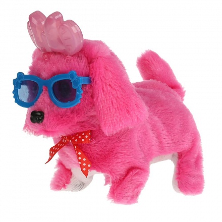 Собака в очках, свет + звук, разные цвета  