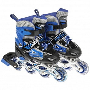 Раздвижные ролики Next со светом размер 29-32 в сумке синие (Next, G21902-29-32-BLUE)