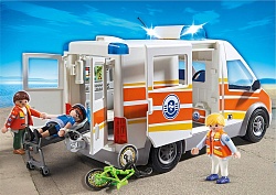 Игровой набор Береговая охрана - Машина скорой помощи с сиреной (Playmobil, 5541pm) - миниатюра