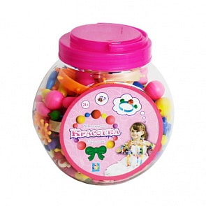 Набор для творчества - Конструктор украшений из серии Красотка, в банке (1toy, Т80585)