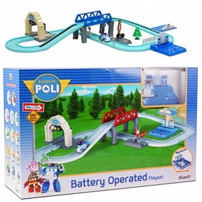 Игровой набор - Трек средний с Умной машинкой Поли (Silverlit, 83282)