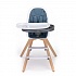 Стульчик для кормления Nuovita Gourmet, Blu, Legno/Синий, Деревянный  - миниатюра №4