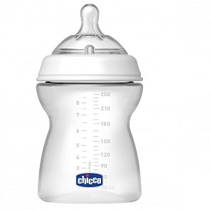 Пластиковая бутылочка с силиконовой соской - Natural Feeling, 250 мл (Chicco, 80725000040)