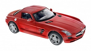 Машина р/у Mercedes SLS AMG, 19 см, цвет красный, масштаб 1:24, 27MHZ (Rastar, 40100R)