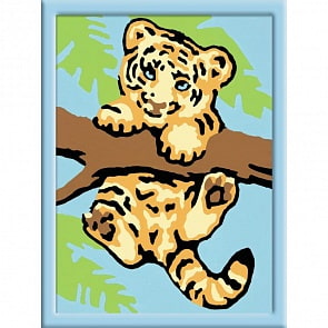 Раскрашивание по номерам - Тигренок (Ravensburger, 29521st)