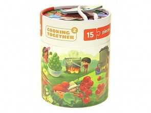 Развивающие пазлы Готовим вместе-2, 15 деталей (Puzzlika, 13968C)