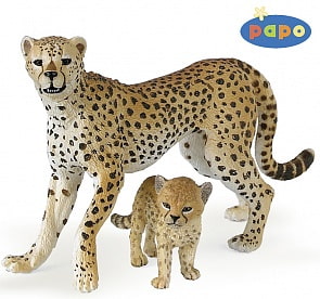 Фигурка Гепард с детенышем (Papo, 50044_papo)