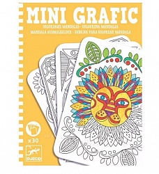 Мини-игра раскраска - Мандала (Djeco, 05383) - миниатюра