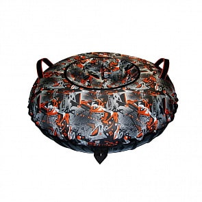 Санки надувные – Тюбинг Oxford Принт надписи Door оранж, 110 см (RT, 7358rt)