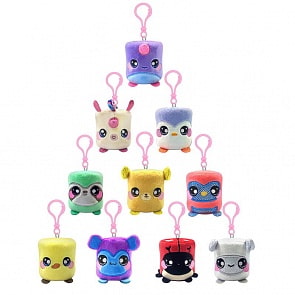 Squeezamals, серия Marshmallow, фигурки животных с карабином, 6,5 см (Beverly Hills Teddy Bear, SQS00715)