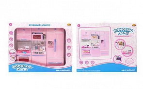 Кухонный гарнитур Помогаю Маме с аксессуарами (Abtoys, PT-01342)