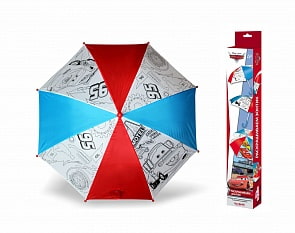 Зонтик для раскрашивания из серии Тачки 2. Disney - Молния МакКуин и Мэтр (Оригами, 01336)