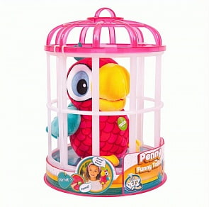 Интерактивная мягконабивная игрушка - Попугай Penny, розовый (IMC Toys, 95038)