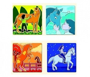 Трафареты - Лошади (Djeco, 08818k)