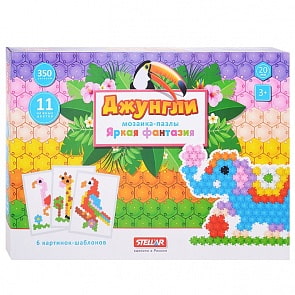 Мозаика-пазлы Яркая фантазия Джунгли 350 деталей (Stellar, 01080)