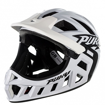 Шлем фулфейс Puky M, 54-58, white /белый 