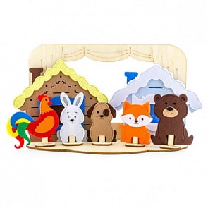 Настольный театр - Заюшкина избушка, полный набор (Сибирский сувенир, 1001007)