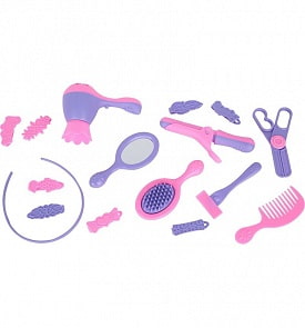 Игровой набор – Парикмахер, 16 предметов в пакете (Спектр, У788)