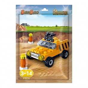 Конструктор - Машина в пакетике, 39 деталей (Banbao,  7202_banbao)
