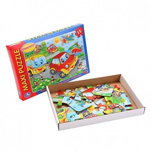 Макси-пазл – Машинки, 15 деталей (Умка, 4690590112816sim)