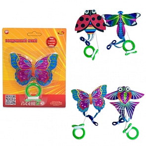 Воздушный змей с ручкой и тросом, 4 вида (ABtoys, S-00130)